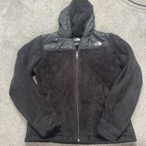 The North Face Women's Medium Black Full Zip Hooded Fleece Jacket